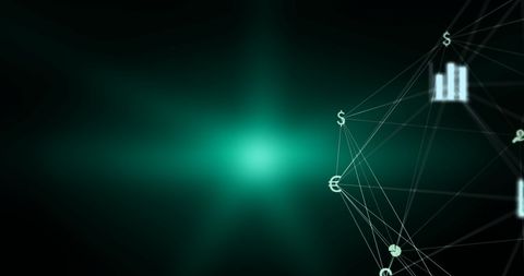 global networking with financial data connections - Download Free Stock Images Pikwizard.com