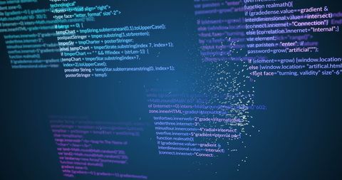 Abstract Digital Code with Cloud Computing Elements - Download Free Stock Images Pikwizard.com