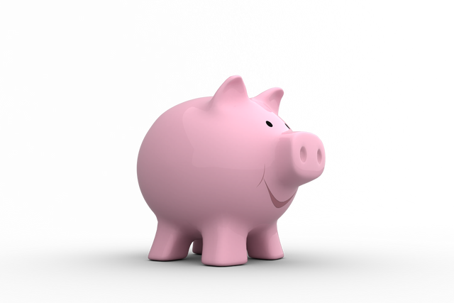 Close Up of Pink Piggy Bank Isolated on Transparent Background - Download Free Stock Videos Pikwizard.com