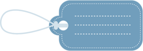 Blue Transparent Gift Tag Illustration for Design Mockups - Download Free Stock Videos Pikwizard.com