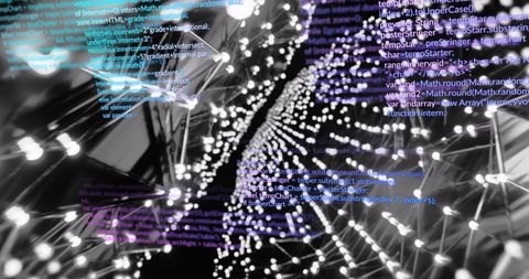 Abstract Digital Data Over Glowing Network Connections - Download Free Stock Images Pikwizard.com
