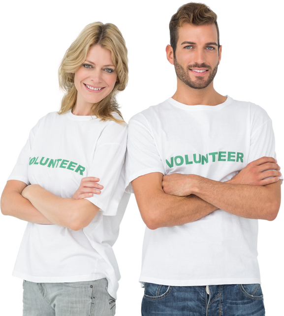 Broad Smiling Volunteers with Transparent Background Hands Crossed - Download Free Stock Videos Pikwizard.com