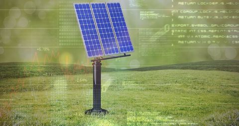Technological Integration of Solar Energy in Green Landscapes - Download Free Stock Images Pikwizard.com