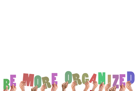 hands holding be more organized text on transparent background - Download Free Stock Videos Pikwizard.com