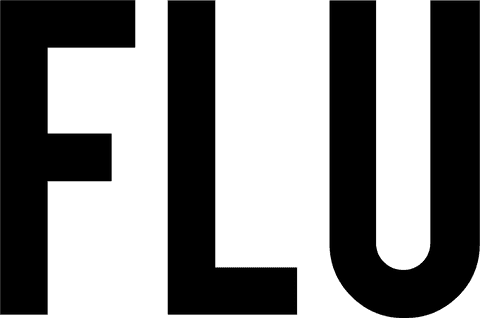 Flu text illustration on transparent background