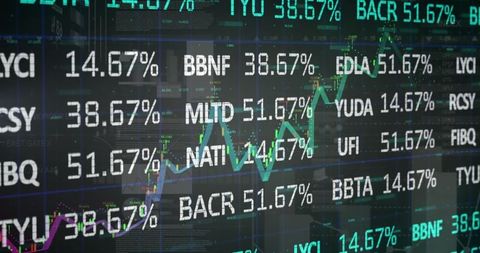 financial data displayed on stock market electronic screen - Download Free Stock Images Pikwizard.com