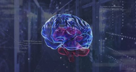 Futuristic Digital Brain Intelligence in Virtual Space - Download Free Stock Images Pikwizard.com
