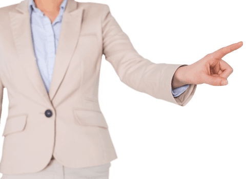 transparent background businesswoman pointing with determination - Download Free Stock Videos Pikwizard.com