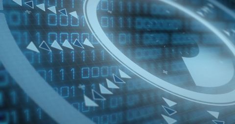 Abstract Digital Data Processing with Binary Codes - Download Free Stock Images Pikwizard.com