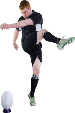 transparent rugby player in action with powerful drop kick - Download Free Stock Videos Pikwizard.com