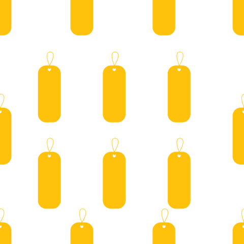 Seamless Yellow Gift Tag Pattern on Transparent Background Vector - Download Free Stock Videos Pikwizard.com