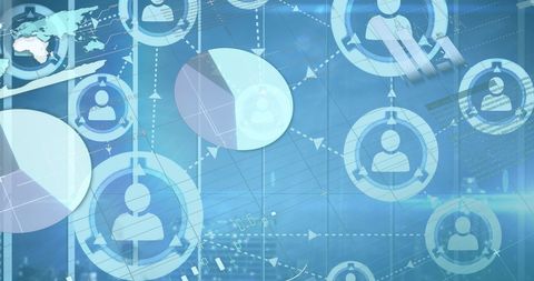 Digital Global Connections with Financial Networking - Download Free Stock Images Pikwizard.com