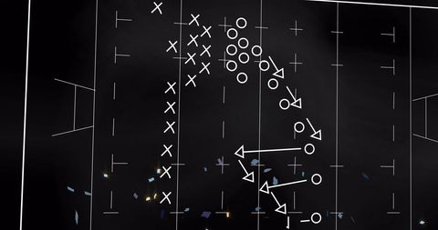 Strategy Playbook Chalkboard with Stadous Atmosphere