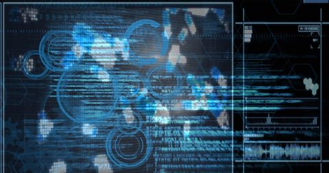 Digital Virus Data Processing Interface Technology - Download Free Stock Images Pikwizard.com