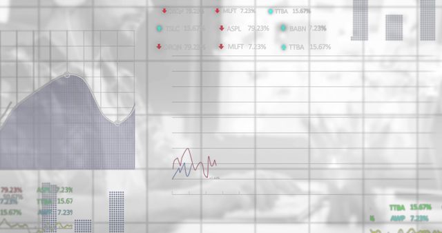 Complex Financial Data Visualization with Graphs and Charts - Download Free Stock Images Pikwizard.com