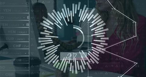 Circular Radar Chart Data Analysis in Modern Business Office