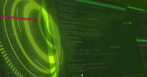 Digital Data Processing with Abstract Interface Background - Download Free Stock Images Pikwizard.com