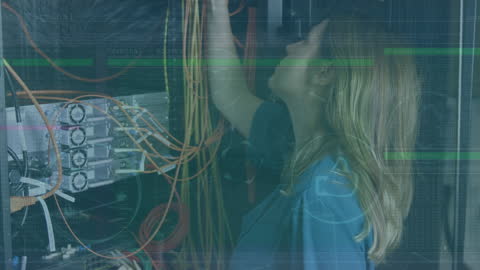 Technical Support Engineer in Data Center with Holographic Interface