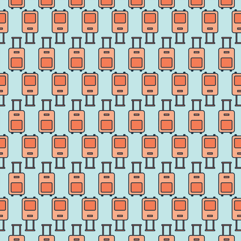 seamless travel luggage pattern on transparent background - Download Free Stock Videos Pikwizard.com
