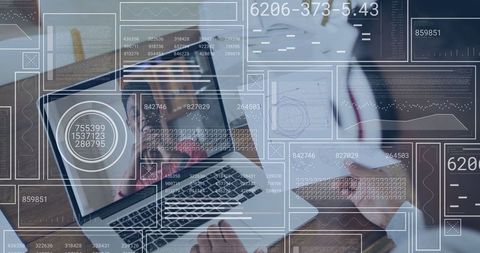 Virtual Collaboration with Data Overlay in Modern Office