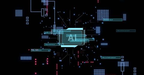 Futuristic AI Interface with Complex Data Connections - Download Free Stock Images Pikwizard.com