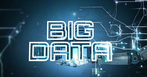 futuristic big data concept with robotic technology - Download Free Stock Images Pikwizard.com