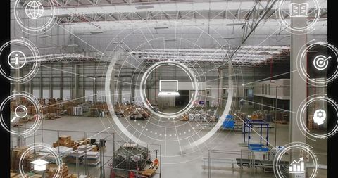 Digital Interface Overlay on Smart Warehouse Tracking System