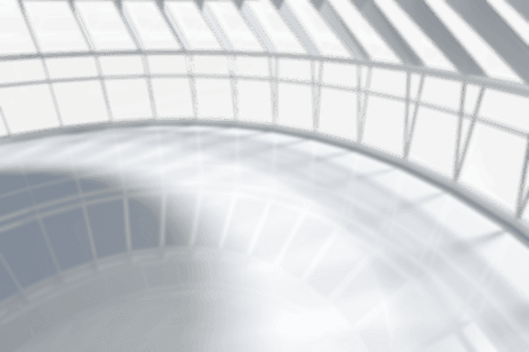 Abstract transparent glass room with geometric shadows