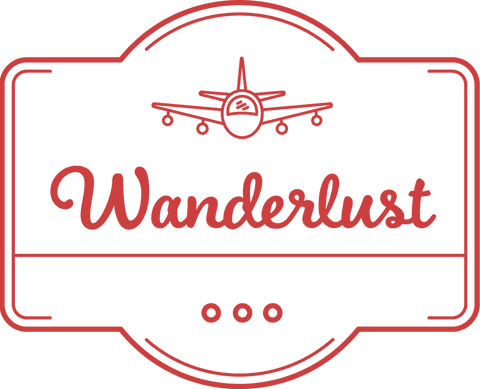 Transparent Red Wanderlust Logo Airplane Design - Download Free Stock Videos Pikwizard.com