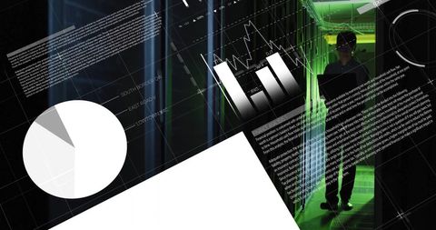 Asian IT Engineer Analyzing Data in Server Room - Download Free Stock Images Pikwizard.com
