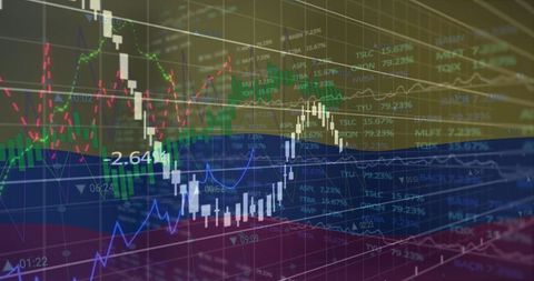 Digital Financial Analysis with Graphs and Data Patterns - Download Free Stock Images Pikwizard.com