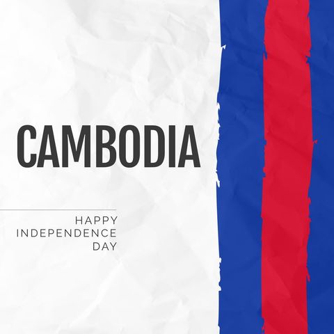 celebrating cambodia independence day with national pride - Download Free Stock Templates Pikwizard.com