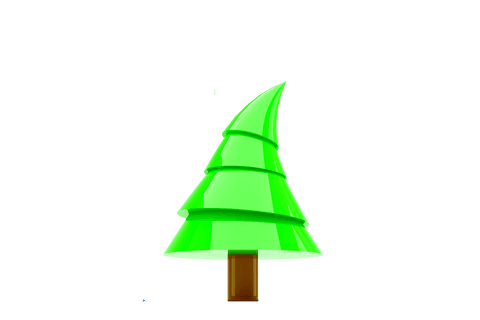 green fir tree card illustration with transparent background - Download Free Stock Videos Pikwizard.com