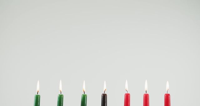 Kwanzaa ceremonial candles minimalistic background - Download Free Stock Images Pikwizard.com