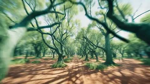 Speed Traversing Through Enchanting Gnarled Whispering Tree Forest