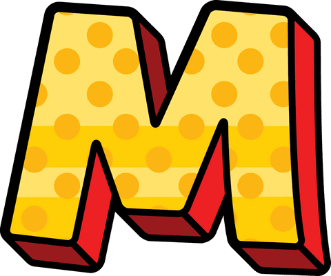 polka dot m letter on transparent background - Download Free Stock Videos Pikwizard.com