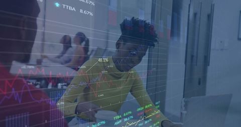 Diverse Professionals Analyzing Finances in Modern Office - Download Free Stock Images Pikwizard.com