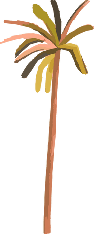 colorful abstract palm tree illustration on transparent background - Download Free Stock Videos Pikwizard.com