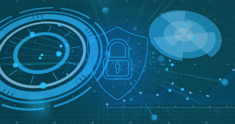 Digital Security With Lock and Network Interface Connections