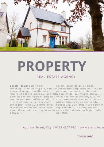 charming house real estate promotional flyer - Download Free Stock Templates Pikwizard.com