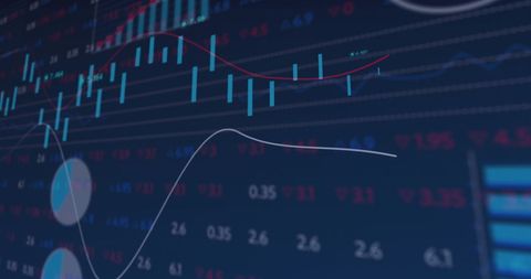 Dynamic Data Visualizations Featuring Vibrant Graphs and Charts - Download Free Stock Images Pikwizard.com