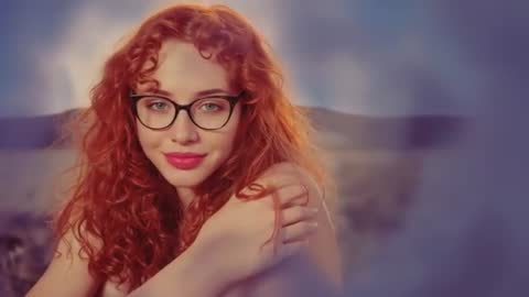 Woman Exploring Desert Wearing Glasses Warm Scene