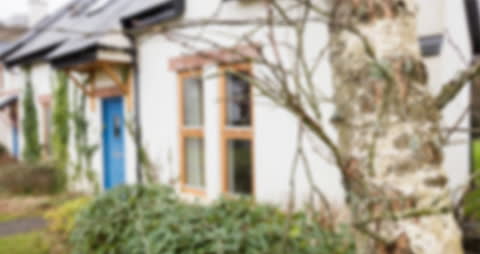 Out of Focus Suburban Homes with Moving Patterns