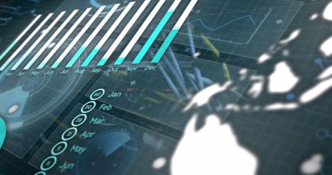 Futuristic Data Visualization with Global Networks - Download Free Stock Images Pikwizard.com