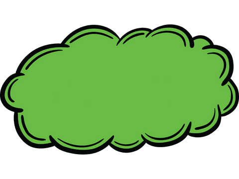 Green Cloud Illustration on Transparent Background - Download Free Stock Videos Pikwizard.com
