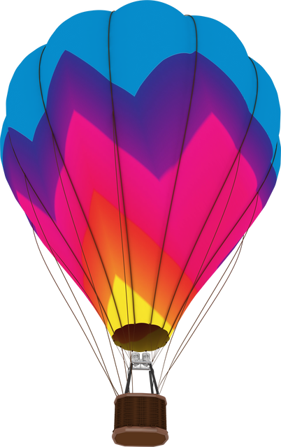 Transparent Vibrant Hot Air Balloon In Sky, Low Angle View With Rainbow Colors - Download Free Stock Videos Pikwizard.com