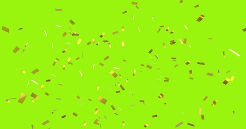 Gold confetti falling watercolor celebration