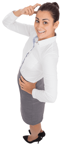 Transparent Seize Opportunities Portrait: Smiling Hispanic Businesswoman