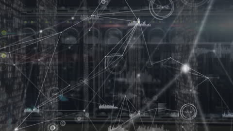 Abstract Digital Network Visualization in Data Center