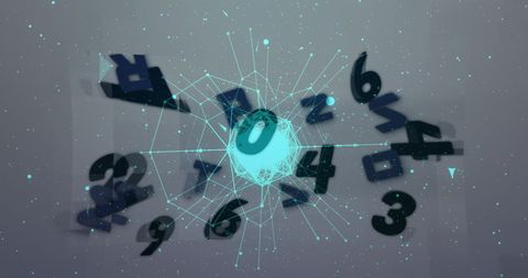 Dynamic Network of Numbers Symbolizing Data Processing - Download Free Stock Images Pikwizard.com